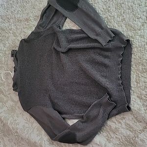 Goodall waffle knit long sleeved hooded shirt size Large L NWOT